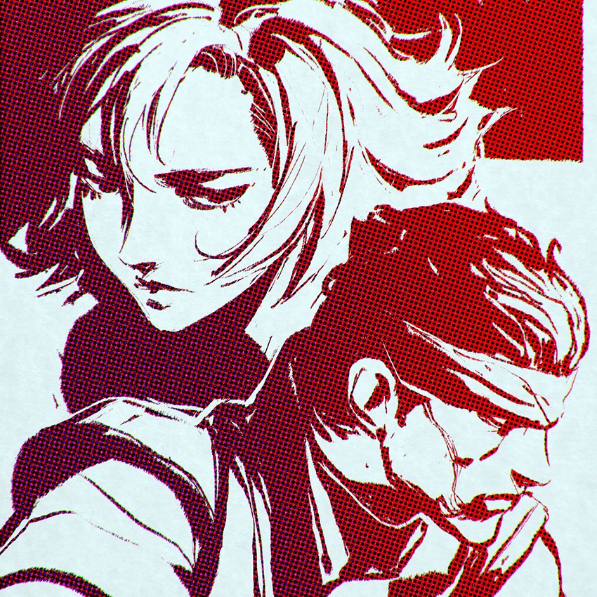 solid snake and meryl silverburgh (metal gear and 1 more) drawn by ilya_kuvshinov