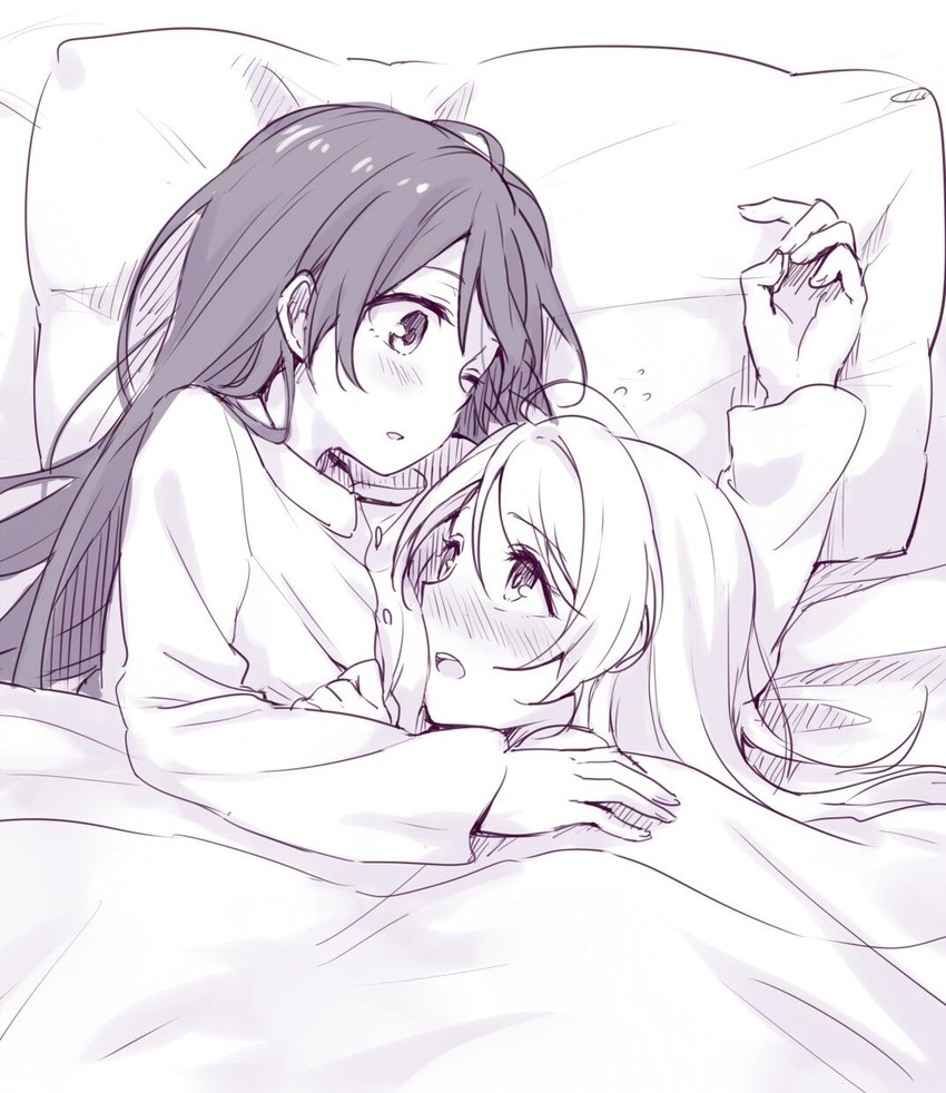sonoda umi and ayase eli (love live! and 1 more) drawn by yukiiti