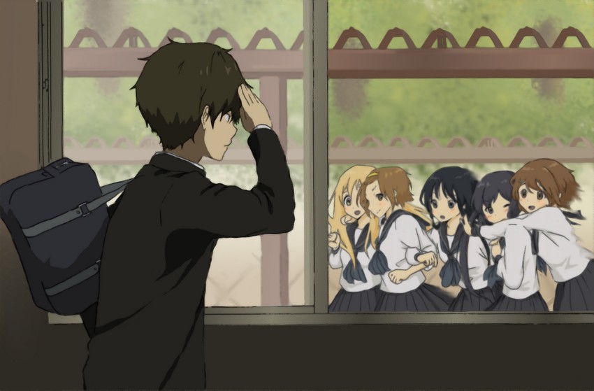 akiyama mio, nakano azusa, hirasawa yui, tainaka ritsu, kotobuki tsumugi, and 1 more (k-on! and 2 more) drawn by pen_(akkkkkkkkkki)