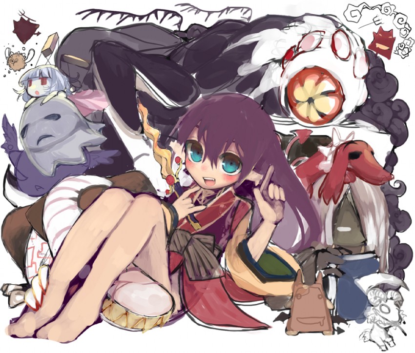 deviruchi, soul linker, baphomet jr, marionette, ghostring, and 6 more (ragnarok online) drawn by htm_(gixig)