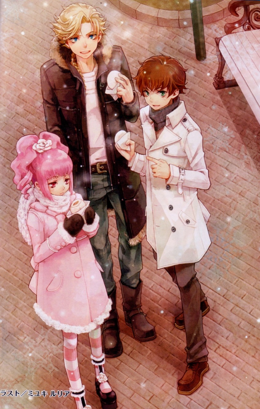 kururugi suzaku, anya alstreim, and gino weinberg (code geass) drawn by miyuki_ruria