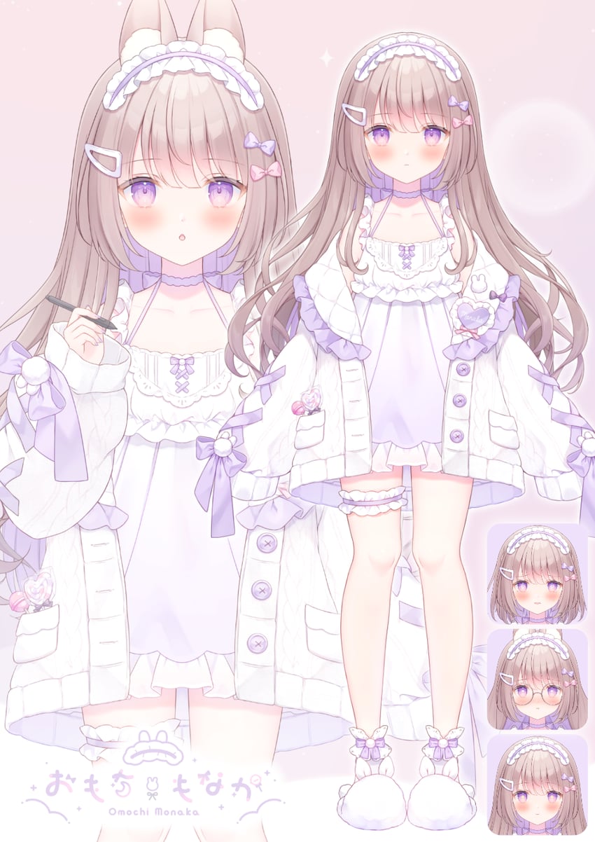 omochi monaka (indie virtual youtuber) drawn by omochi_monaka