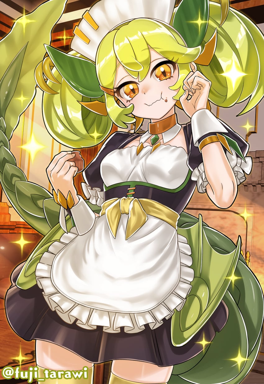 parlor dragonmaid (yu-gi-oh!) drawn by fuji_tarawi