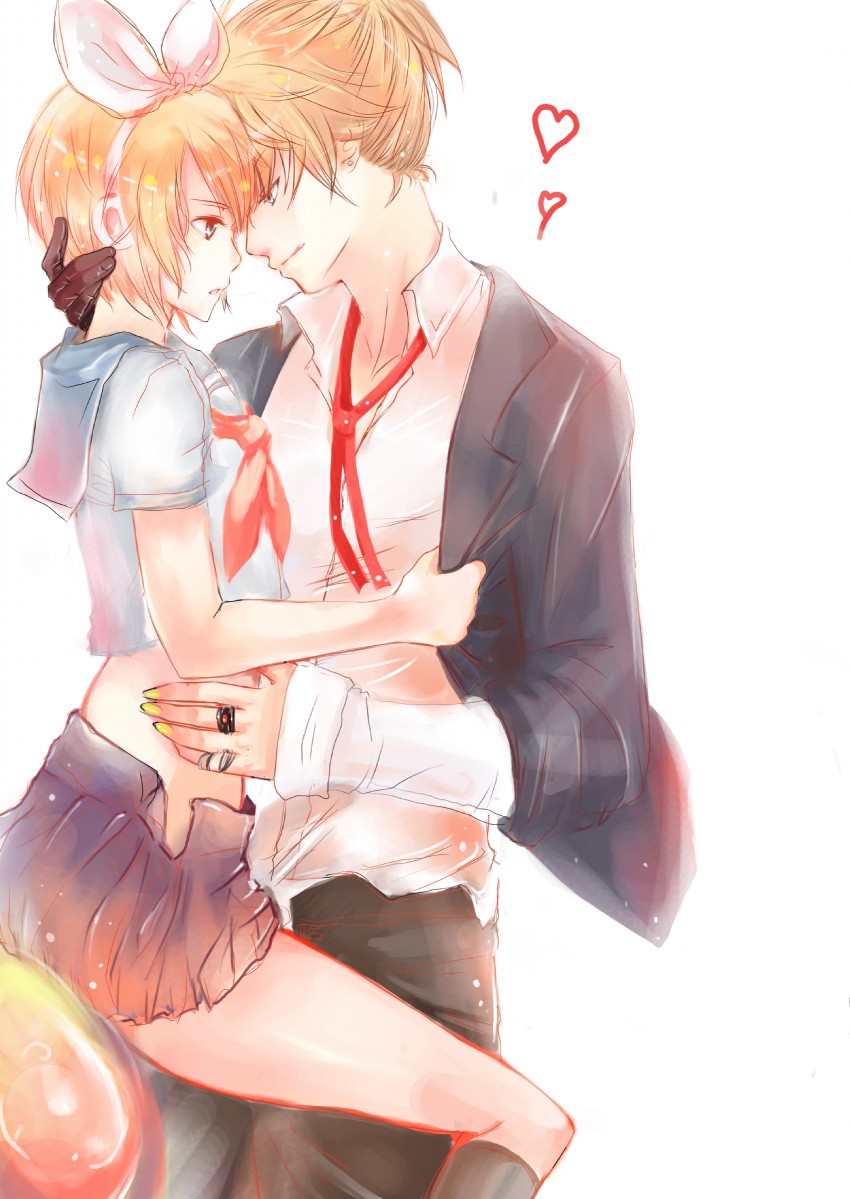 kagamine rin and kagamine len (vocaloid) drawn by object_spring