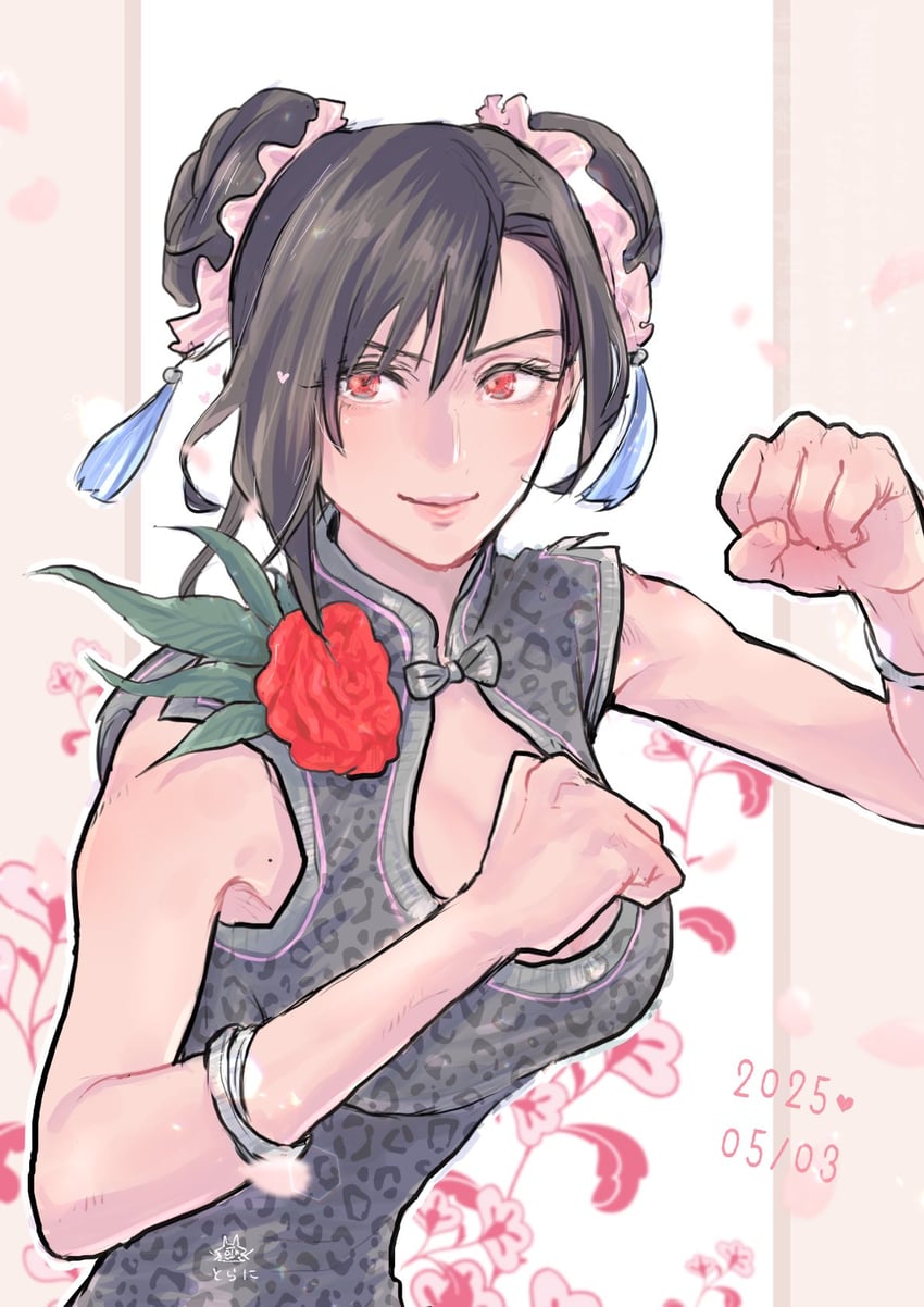 tifa lockhart (final fantasy and 2 more) drawn by ninnin5tora