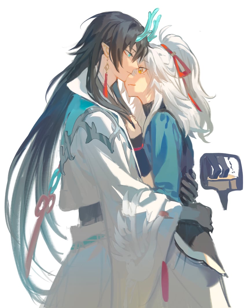 dan heng, jing yuan, and dan feng (honkai and 1 more) drawn by unilulu