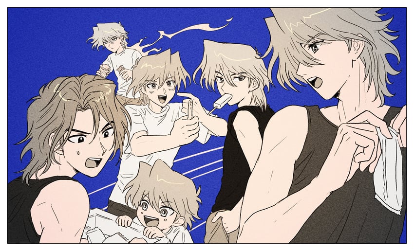 jonouchi katsuya (yu-gi-oh! and 1 more) drawn by a_o_na_ka