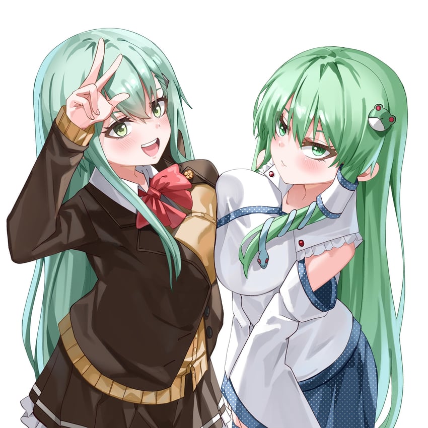kochiya sanae, suzuya, and suzuya kai ni (touhou and 1 more) drawn by mahoro_(minase_mahoro)