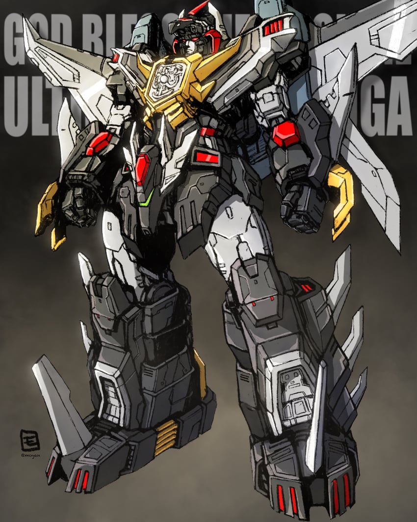 dancouga and ultimate dancouga (super robot wars and 3 more) drawn by moyan