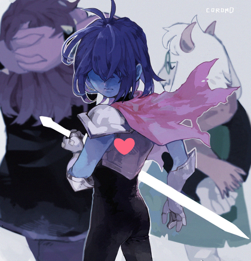 kris, ralsei, and susie (deltarune) drawn by corogarucoromo