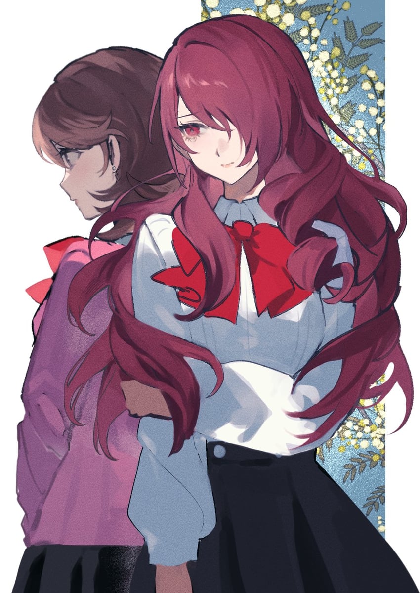 takeba yukari and kirijou mitsuru (persona and 1 more) drawn by uxco0