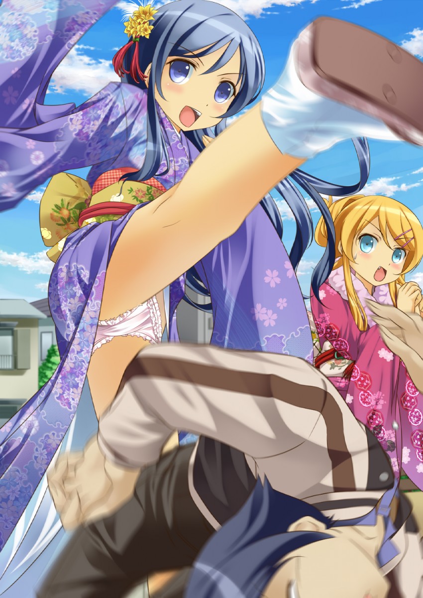 kousaka kirino, kousaka kyousuke, and aragaki ayase (ore no imouto ga konna ni kawaii wake ga nai) drawn by onaka_sukisuki