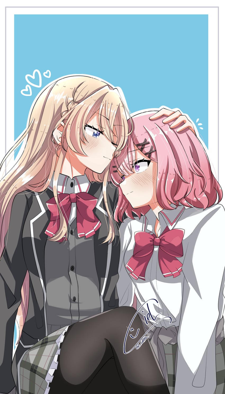 amaori renako and ouzuka mai (watashi ga koibito ni nareru wake naijan murimuri!) drawn by ciel_cl2525
