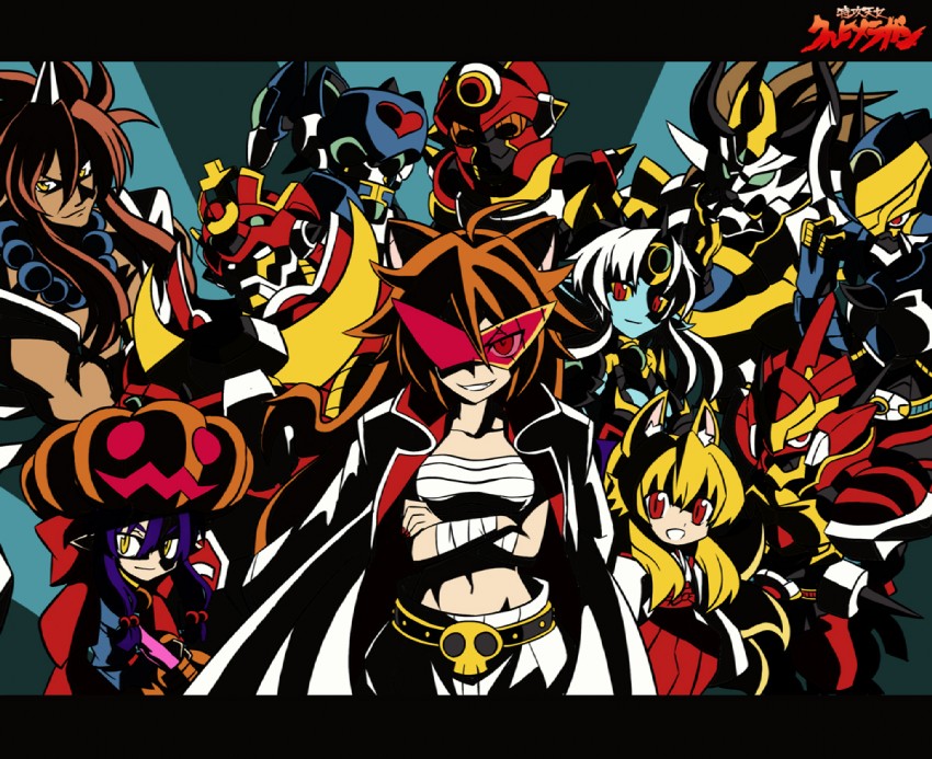 izuna, seisougetsu, pati, matakichirou kuruhime, mahara ryuuki, and 6 more (tengen toppa gurren lagann and 1 more) drawn by usoco