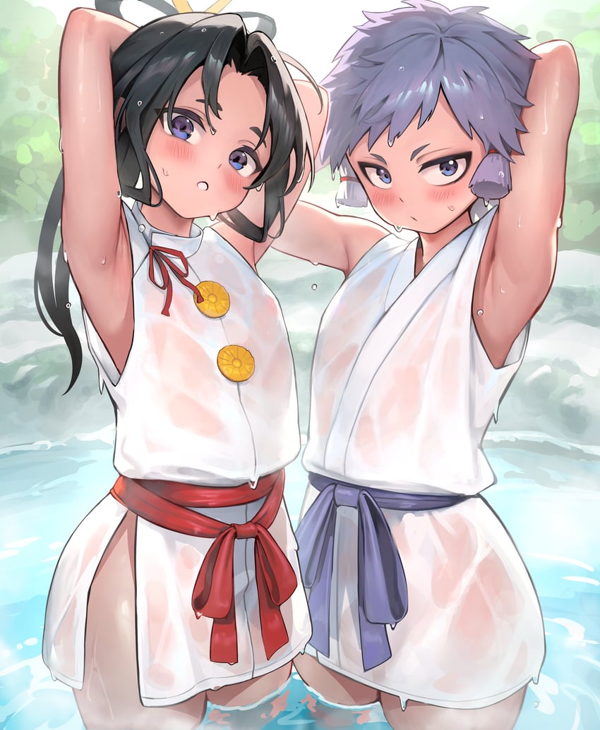 houjou tokiyuki and nezu kojirou (nige jouzu no wakagimi) drawn by hakusyokuto