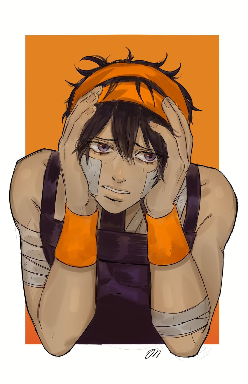 narancia ghirga (jojo no kimyou na bouken and 1 more) drawn by on0n