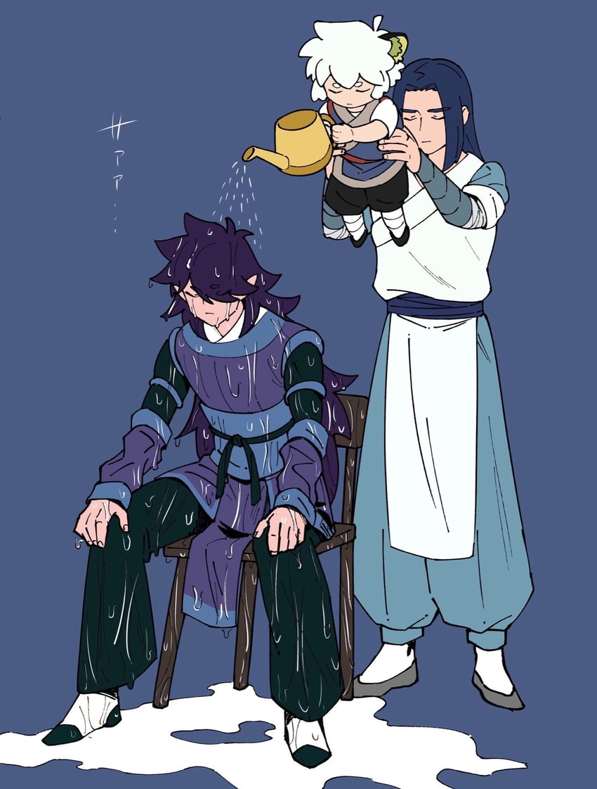 luo xiaohei, wuxian, and fengxi (luo xiaohei zhanji) drawn by nploser