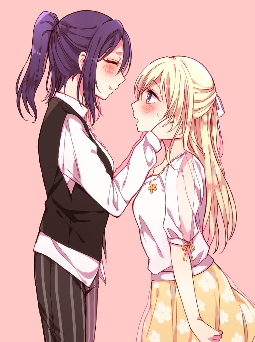 shirasagi chisato and seta kaoru (bang dream!) drawn by nashieshina