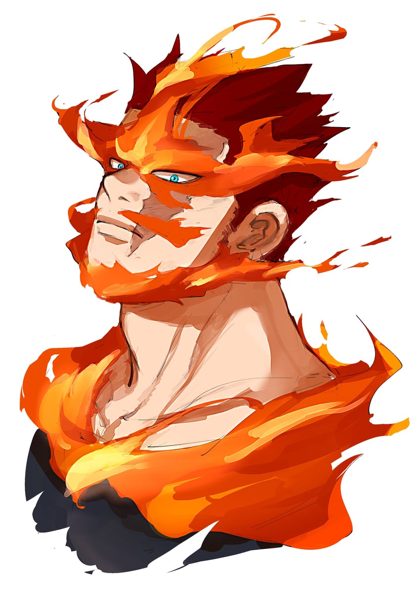 endeavor (boku no hero academia) drawn by okome_gk