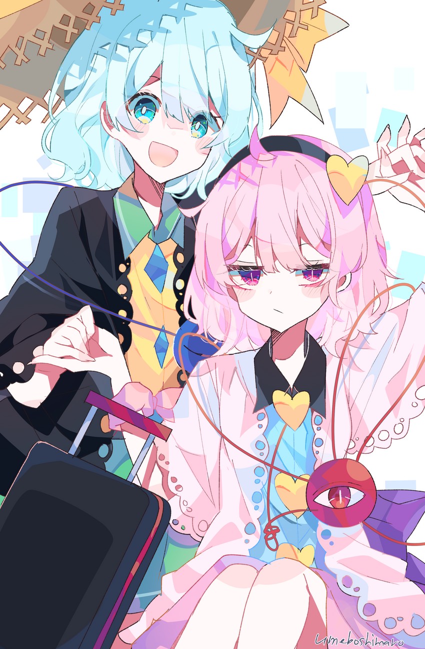 komeiji koishi and komeiji satori (touhou) drawn by umemaro_(siona0908)