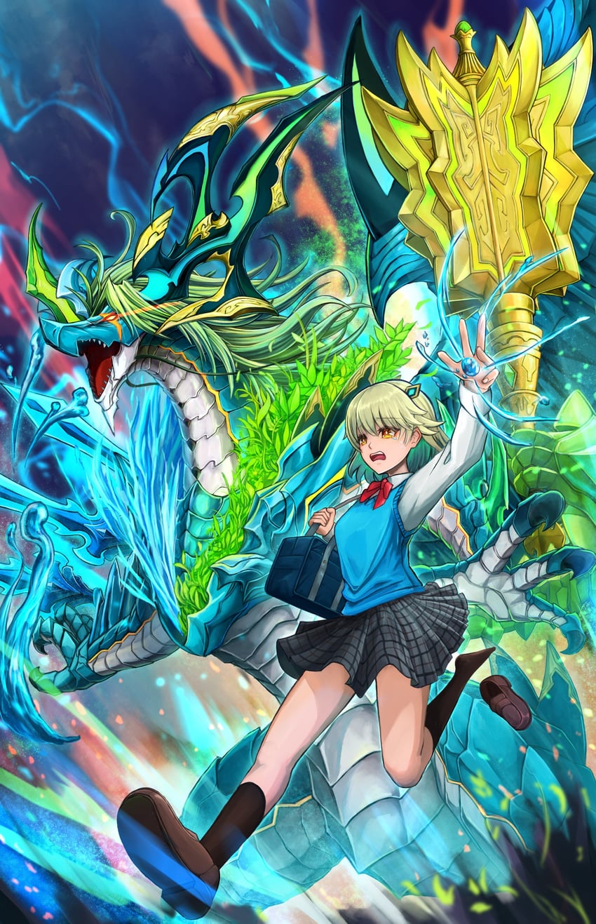 nagareboshi asche (duel masters and 1 more) drawn by hanamuzimuzi