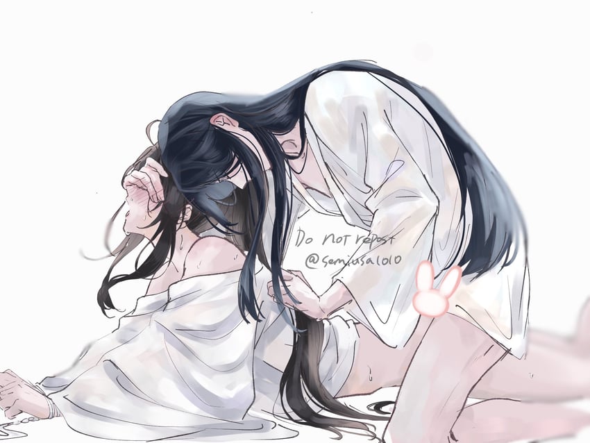 wei wuxian and lan wangji (modao zushi) drawn by semiusa1010