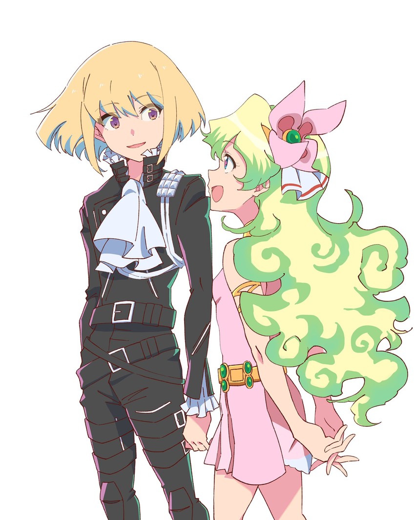 nia teppelin and lio fotia (tengen toppa gurren lagann and 1 more) drawn by kannoiimituhiko