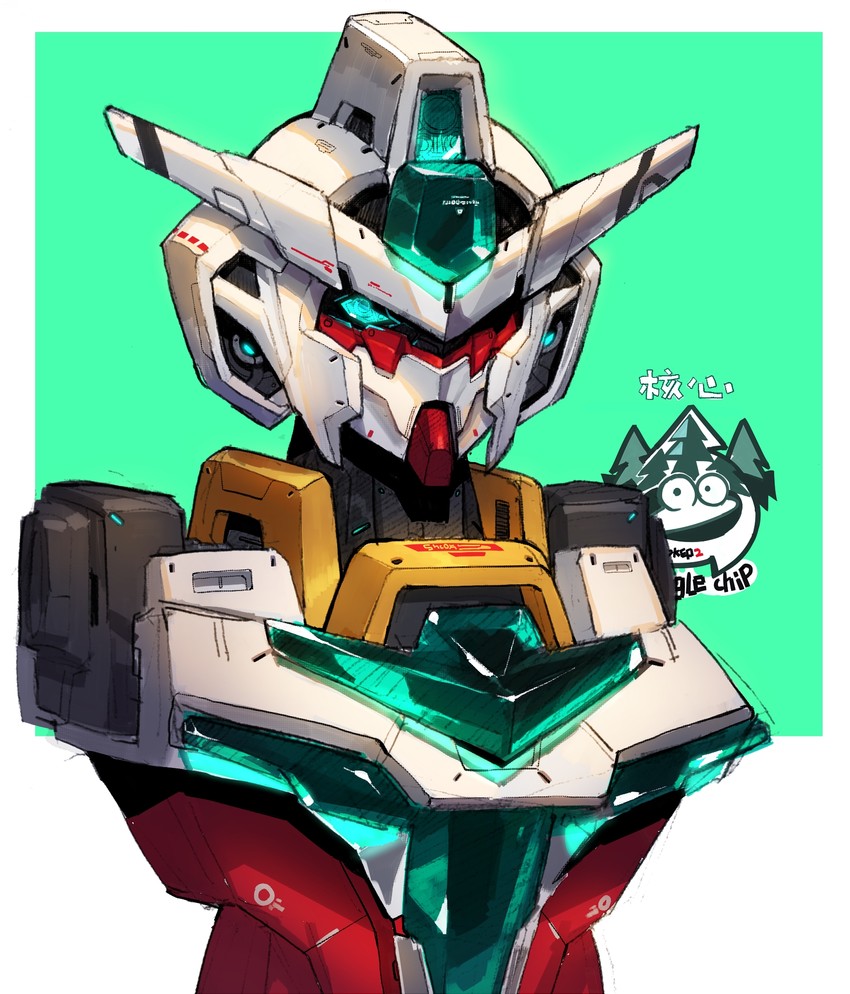 core gundam ii (gundam and 2 more) drawn by wu-qiao