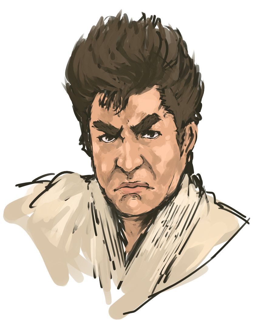 segata sanshirou (sega and 1 more) drawn by nameo_(judgemasterkou)