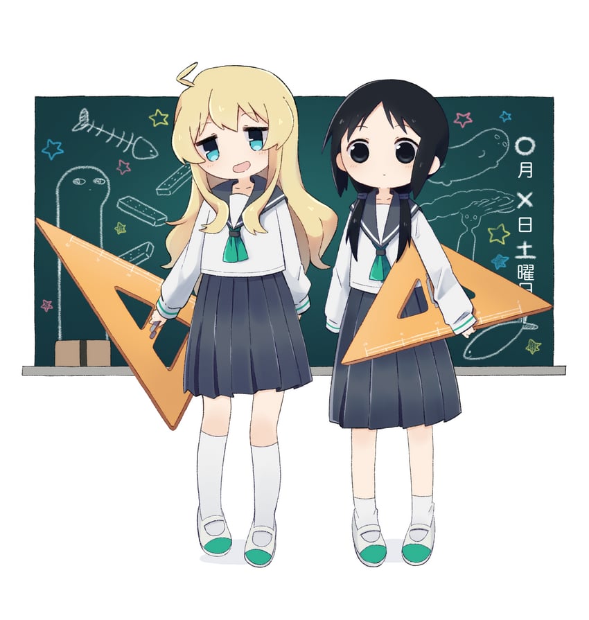 chito and yuuri (shoujo shuumatsu ryokou and 1 more) drawn by zarameru_(tsukumo)
