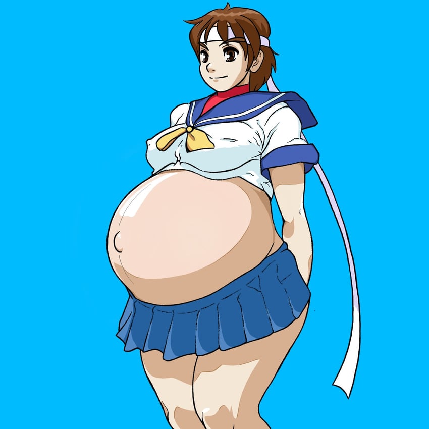kasugano sakura (street fighter) drawn by fungus-man