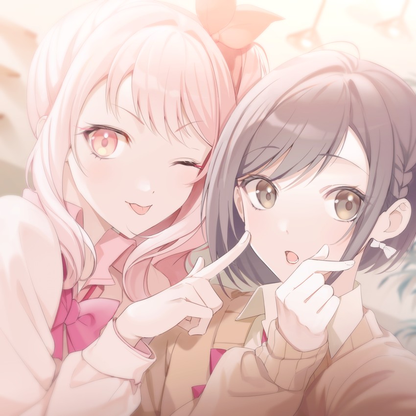 shinonome ena and akiyama mizuki (project sekai) drawn by minori_(faddy)