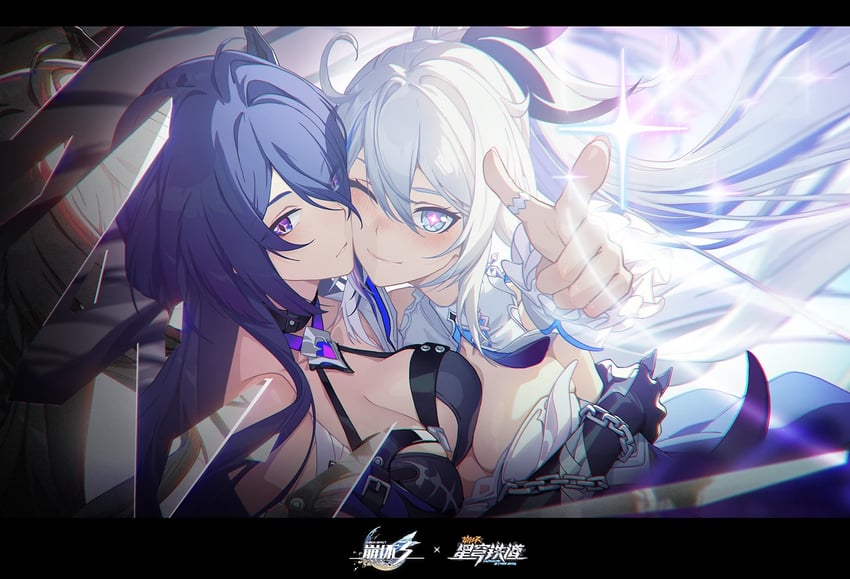kiana kaslana and acheron (honkai and 2 more) drawn by madyy