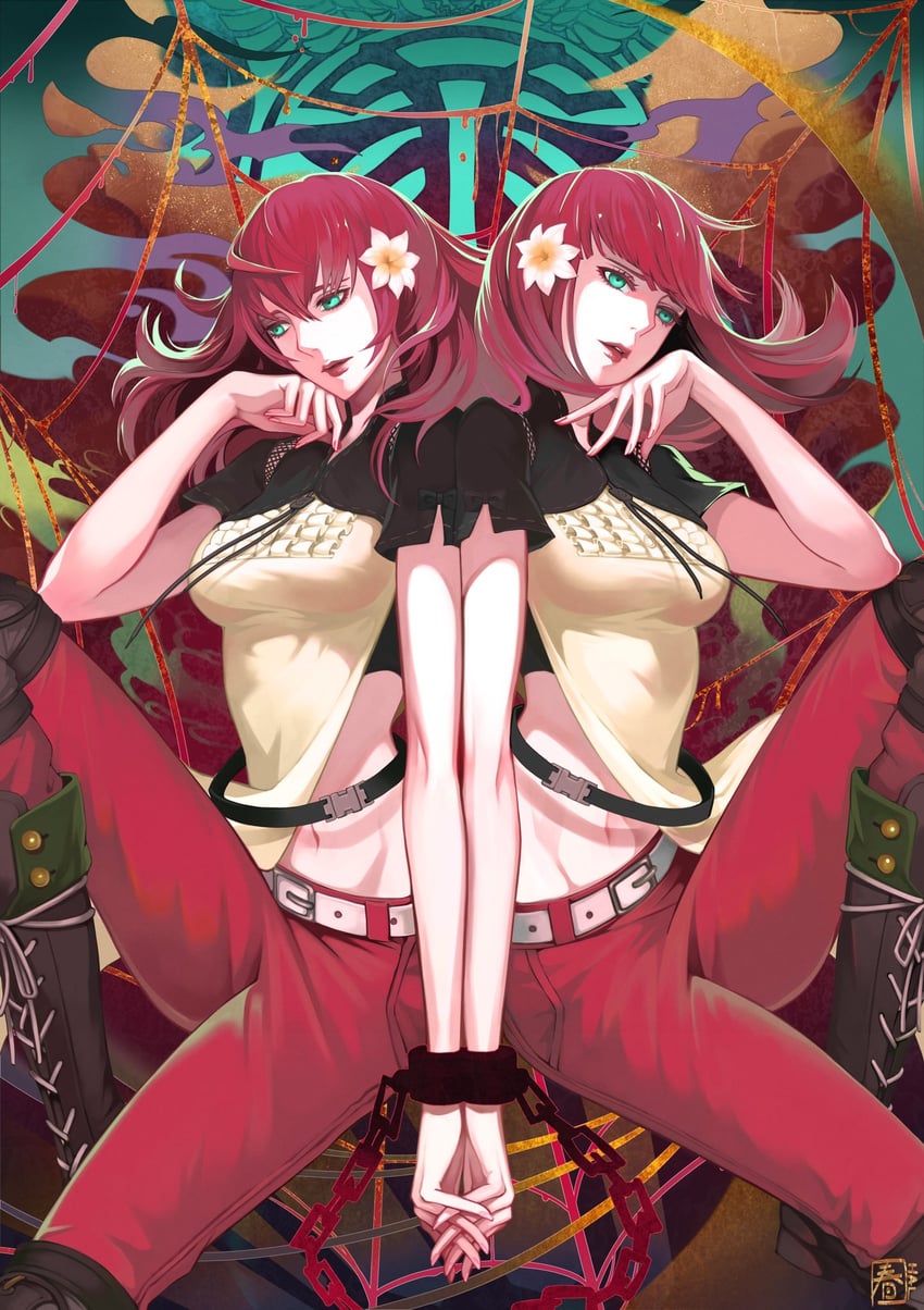 devola and popola (nier and 1 more) drawn by halu-ca