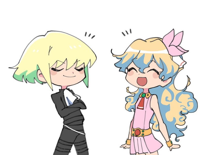 nia teppelin and lio fotia (tengen toppa gurren lagann and 1 more) drawn by kannoiimituhiko