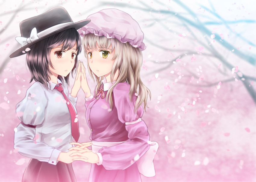 usami renko and maribel hearn (touhou) drawn by oumi_(rsag)