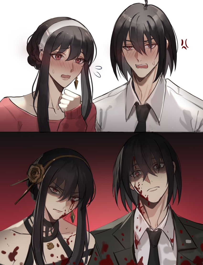 yor briar and yuri briar (spy x family) drawn by haze_(ha_ze)