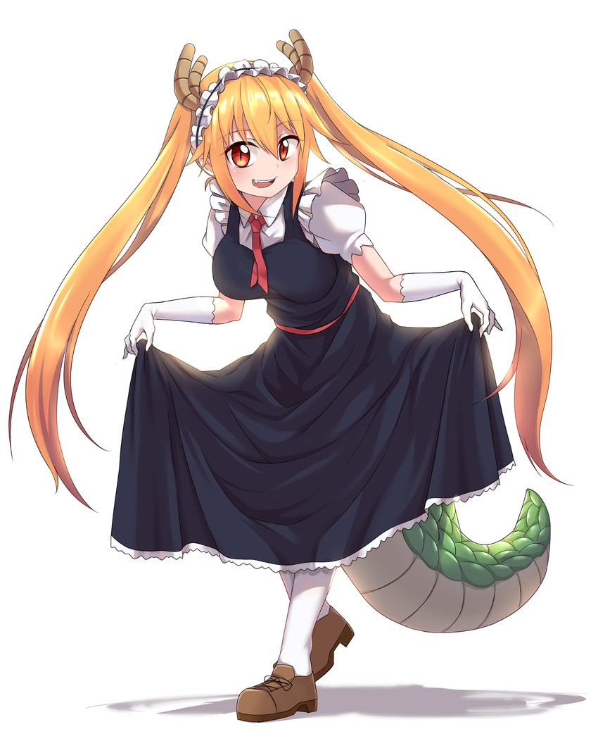 tohru (kobayashi-san chi no maidragon) drawn by caibao_return
