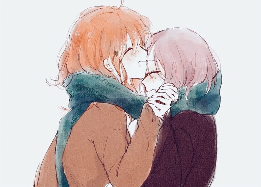 mash kyrielight and fujimaru ritsuka (fate and 1 more) drawn by fuwafuwa_no_inu