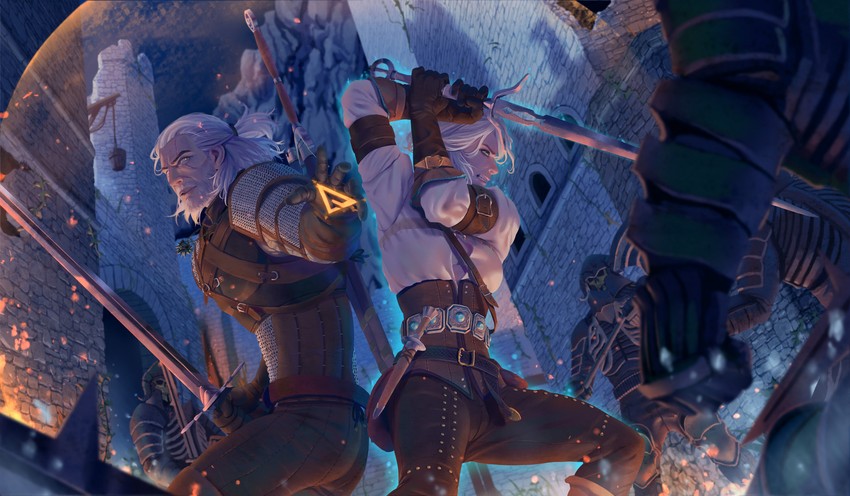 __ciri_and_geralt_of_rivia_the_witcher_d