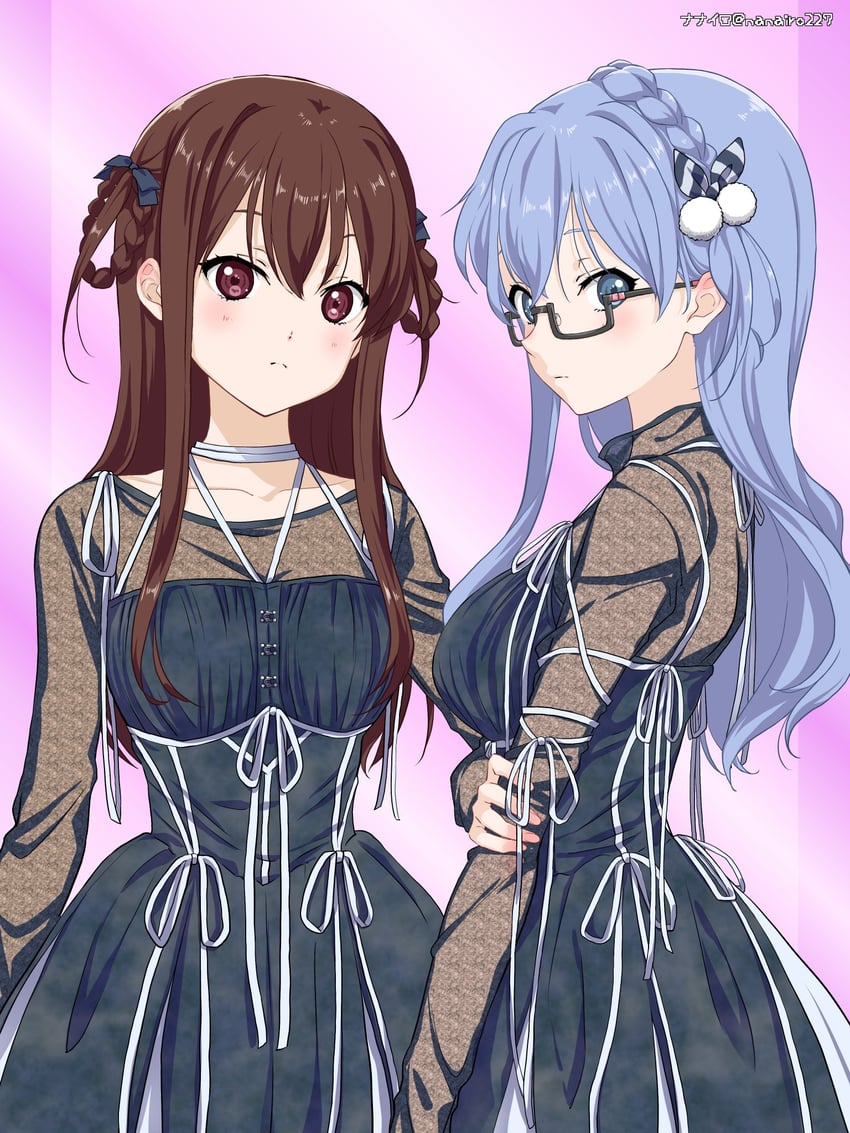 maruyama akane and tachikawa ayaka (22/7) drawn by nanairo_(nanairo227)