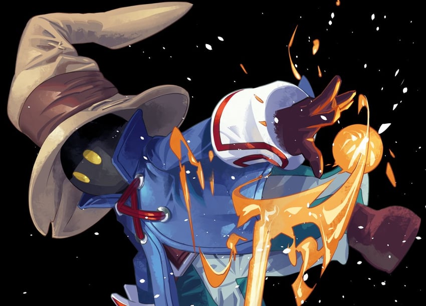 black mage and vivi ornitier (final fantasy and 1 more) drawn by cofffee