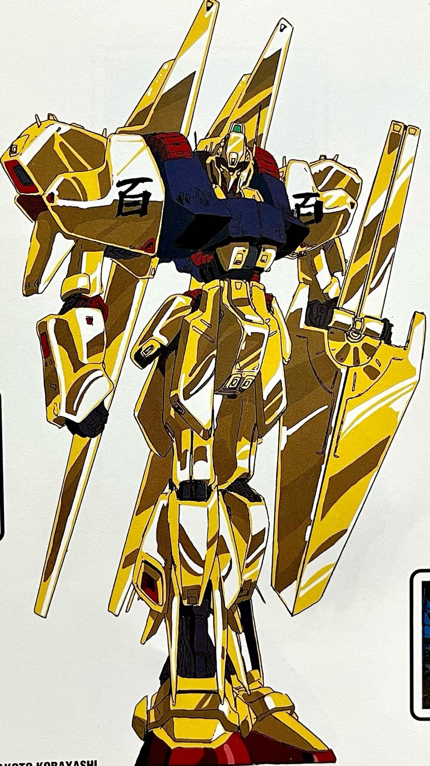 hyaku shiki (gundam and 1 more) drawn by kobayashi_makoto_(illustrator)