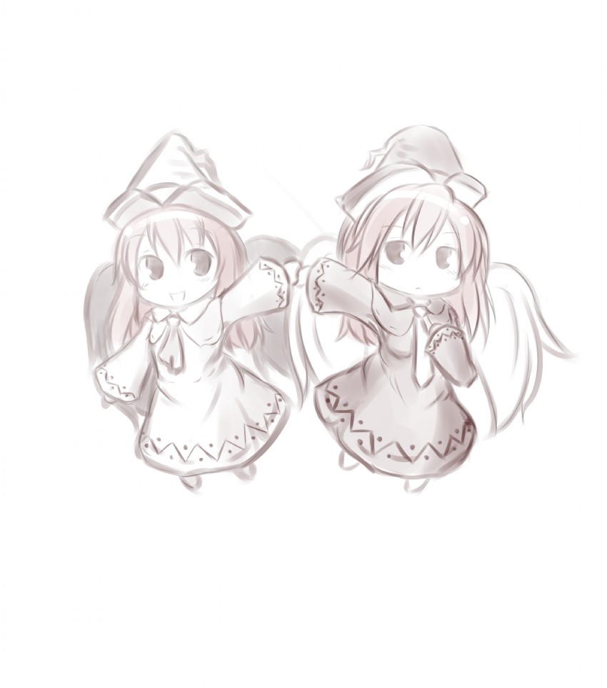 lily white and lily black (touhou) drawn by fal_maro