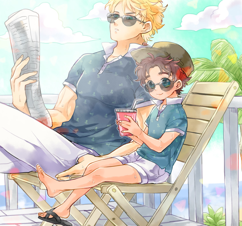 dio brando and jonathan joestar (jojo no kimyou na bouken and 1 more) drawn by mashiro_(ikublack)