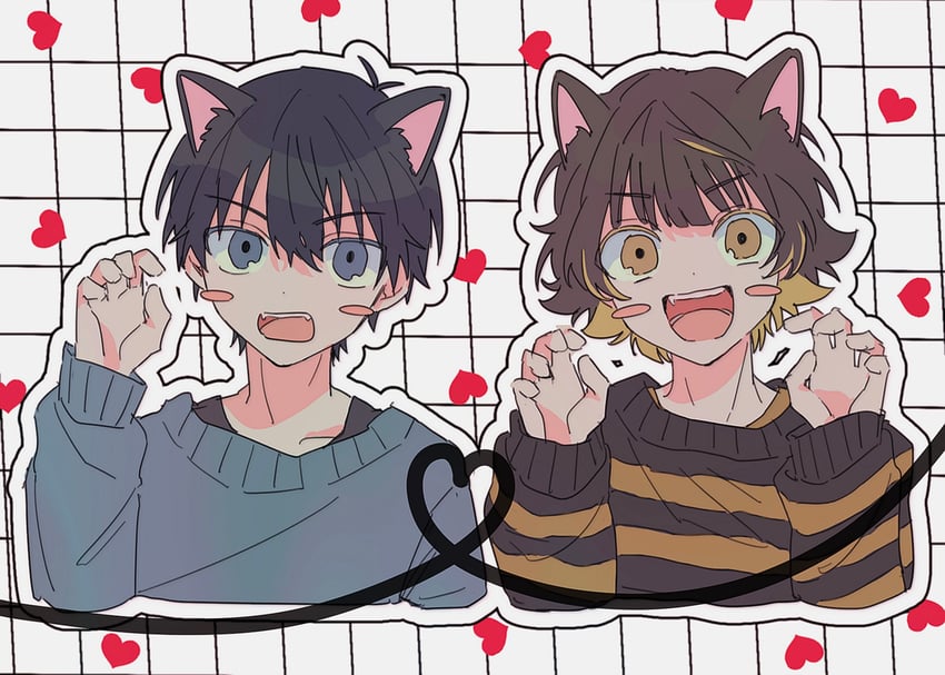 isagi yoichi and bachira meguru (blue lock) drawn by uta_(utamilk)