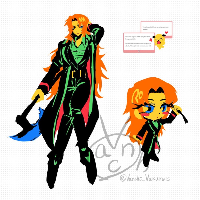 rodion (project moon and 2 more) drawn by vancho_vakurets