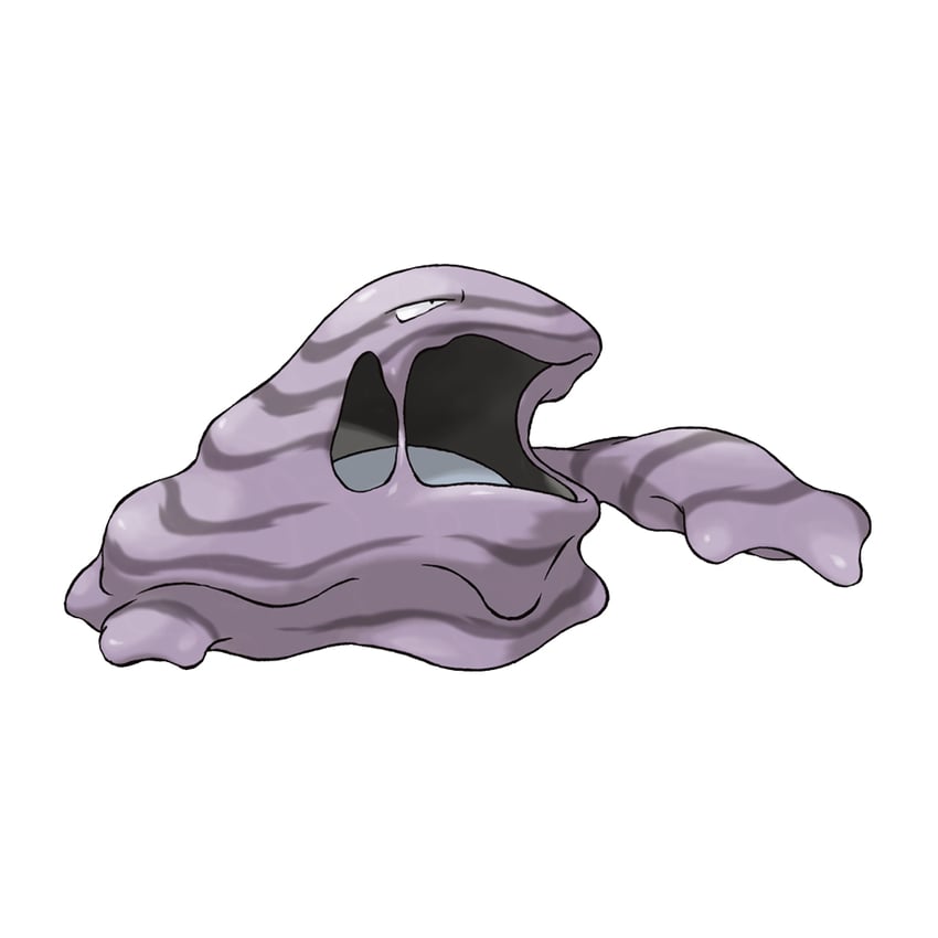 muk (pokemon and 1 more) drawn by sugimori_ken
