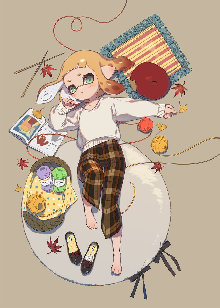 inkling player character and inkling girl (splatoon) drawn by yu-ri_(arium047)