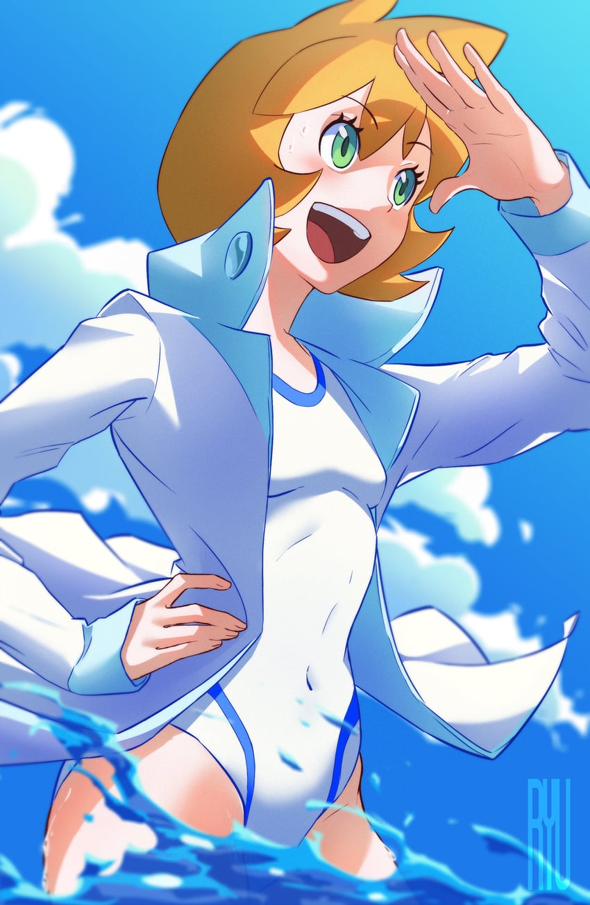 misty (pokemon and 1 more) drawn by ryu_(artist)